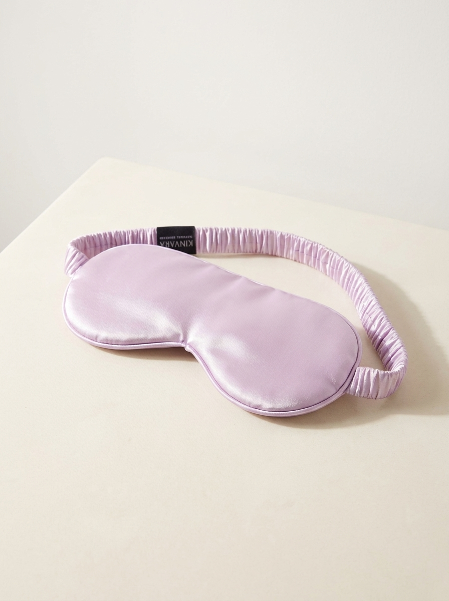 Lavender Satin Eye Mask