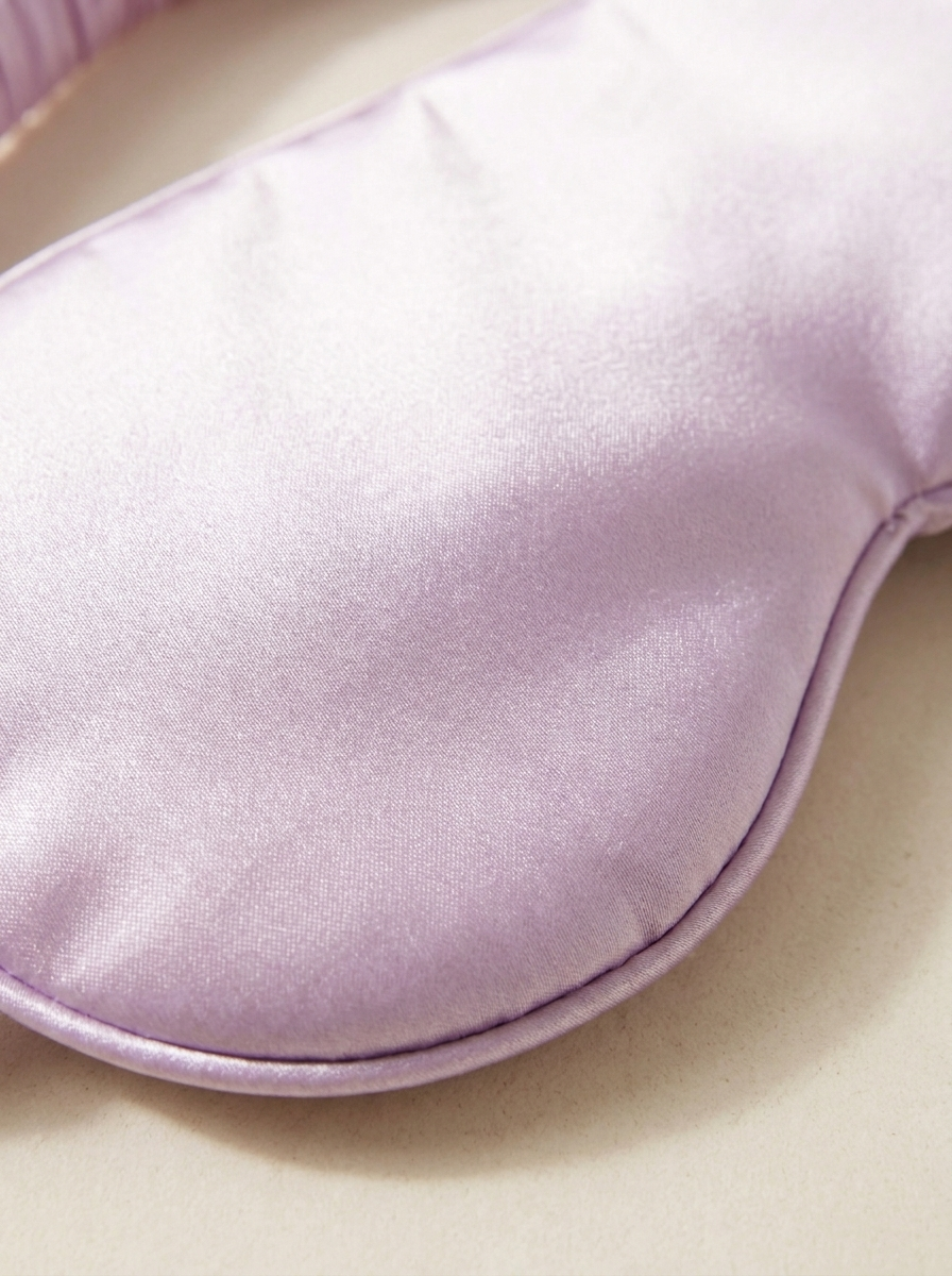 Lavender Satin Eye Mask