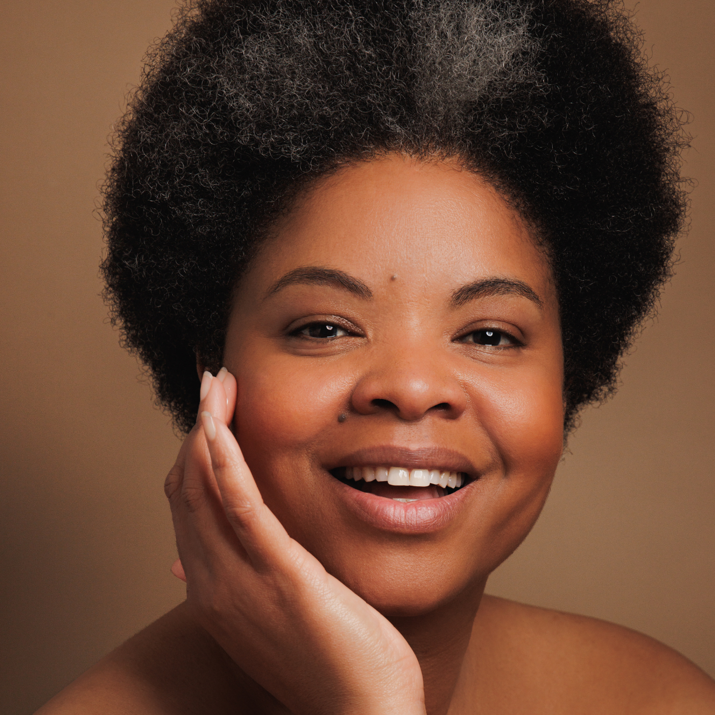 Mature model with radiant skin