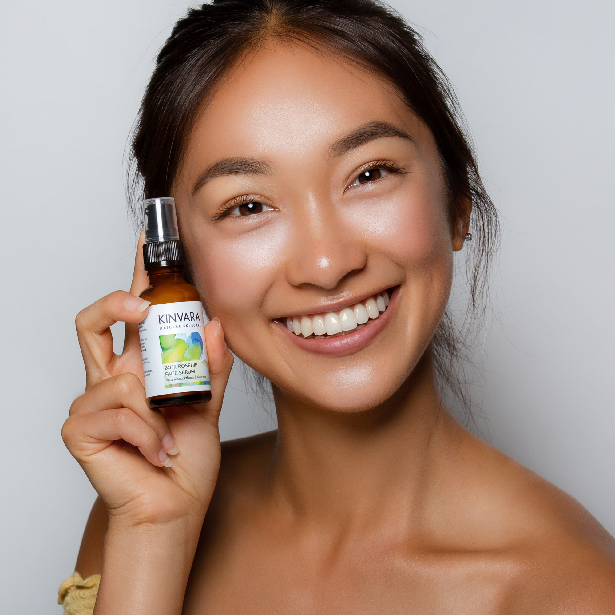 24Hr Rosehip Face Serum w Seabuckthorn Aloe Vera Kinvara Skincare