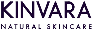 Kinvara Natural Skincare logo in purple text.